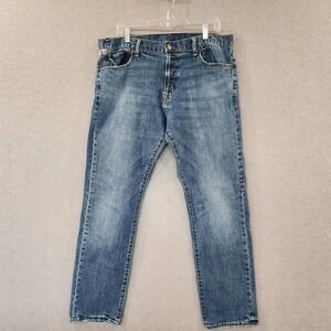 Denim & Supply Ralph Lauren Jeans Mens 33x32 Medium‎ Wash Blue Japanese Denim